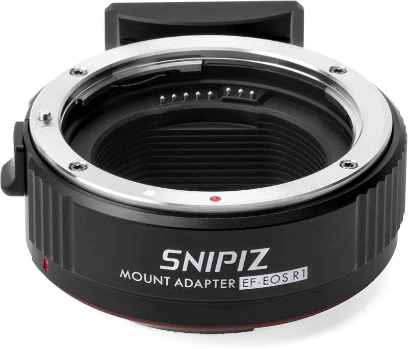 EF-EOS R Mount Adapter Auto-Focus Lens Mount Adapter Converter Ring Compatible with Canon EF/EF-S Series Lens to EOS R, RP, R3, R5, R6, R6II, R7, R8, R10, R50, R100 Cameras
