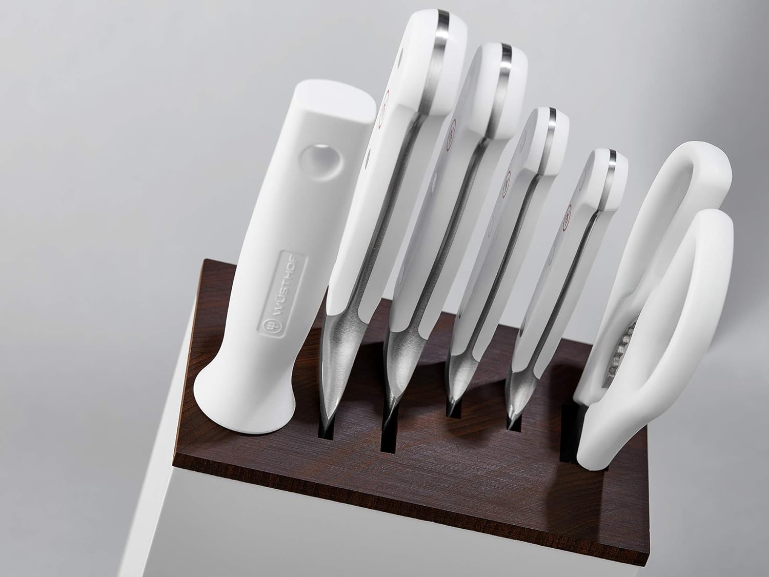 WÜSTHOF Classic White Knife Block with 6 items