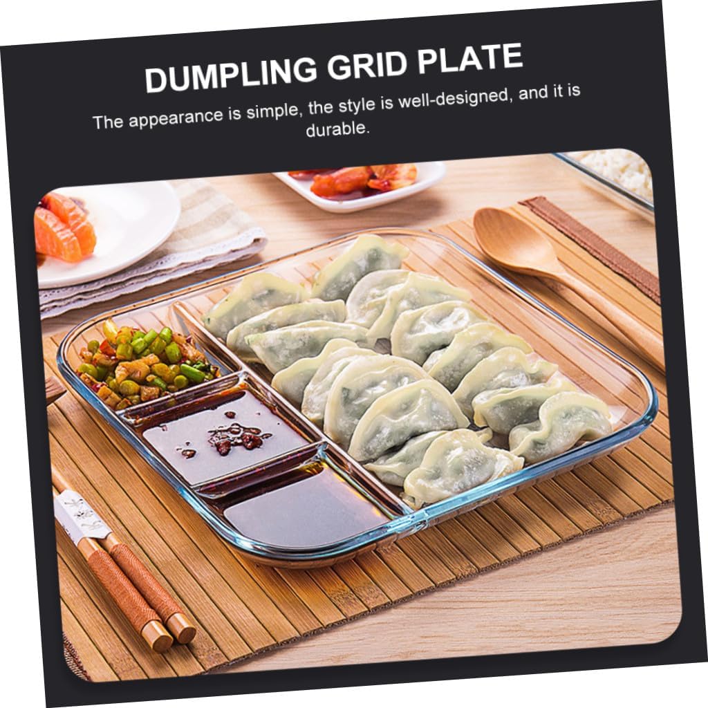 1pc Dumpling Storage Plate Sushi Dish Dishes Heat-resistant Plate for Family