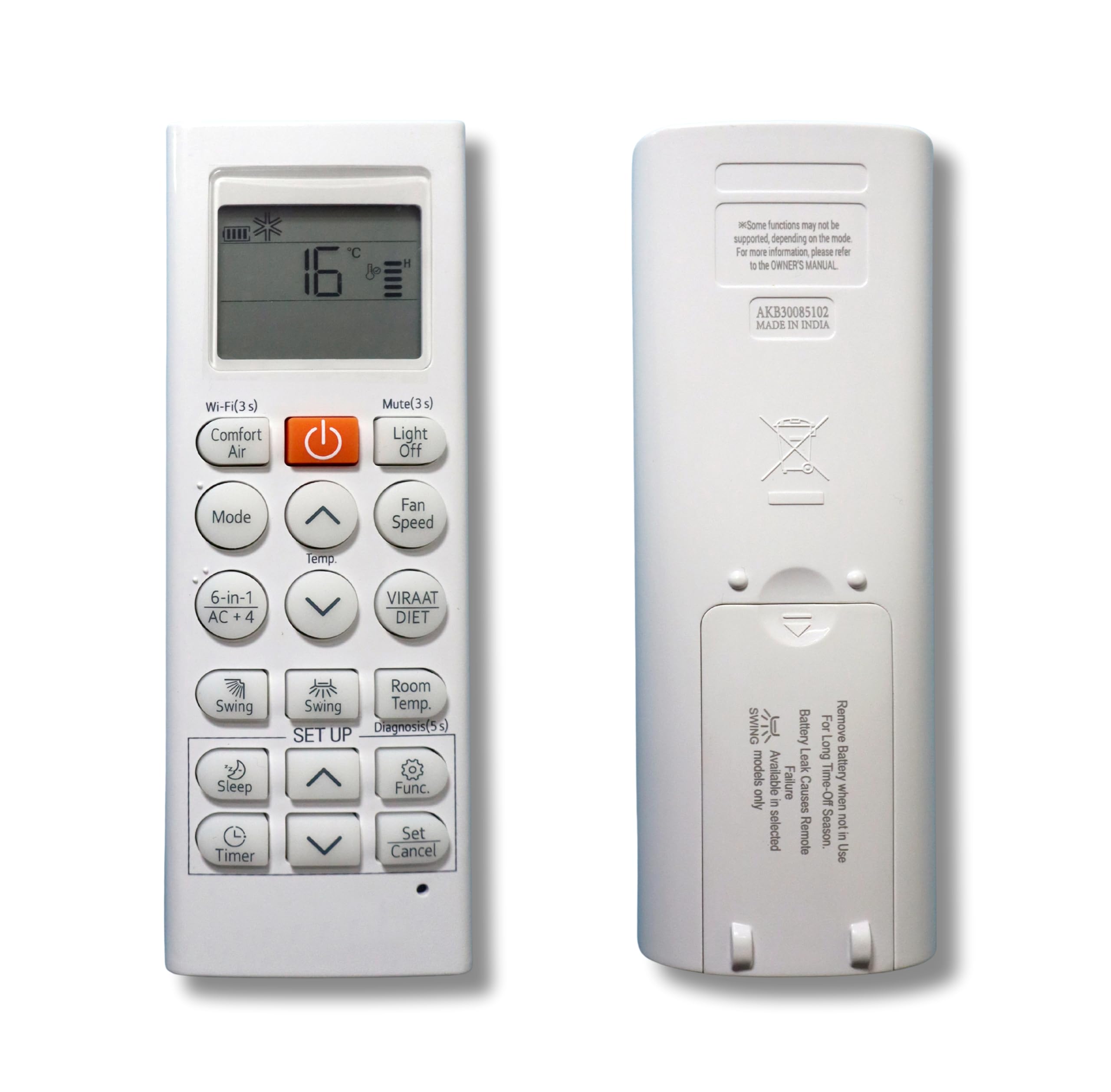 TECVITY® Remote No. AKB30085102 Replacement for, LG Split Air - Conditioner Remotes.-image-19