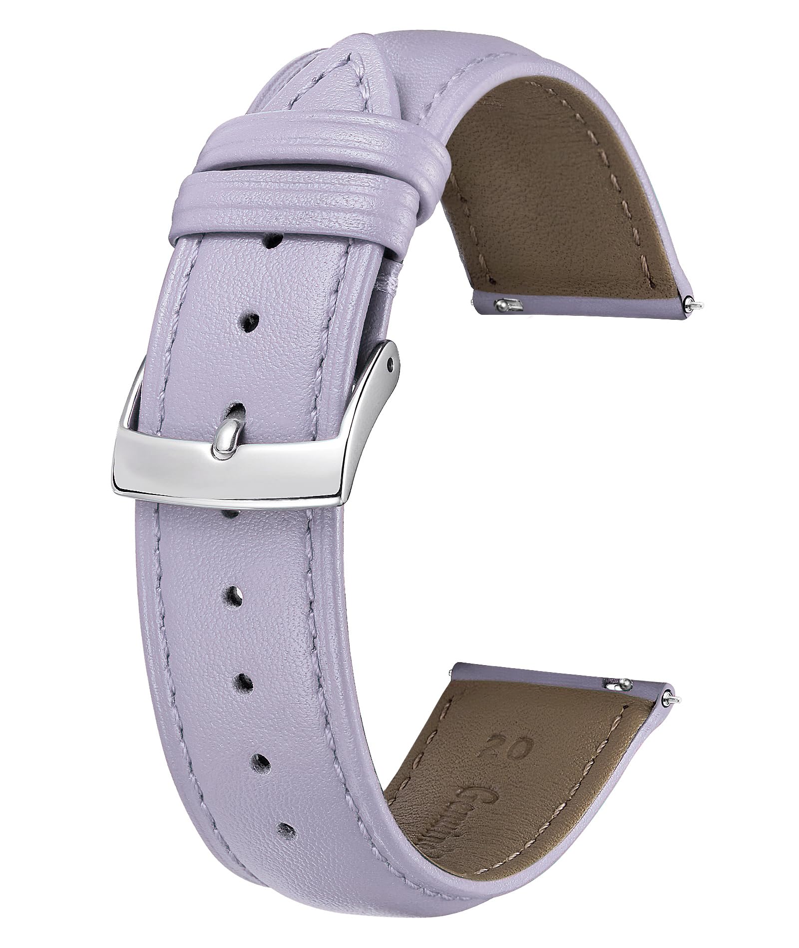 BINLUN Leather Watch Bands Quick Release Premium Calfskin Replacement Watch Strap Multicolors Watchbands for Men Women 12mm 14mm 16mm 18mm 19mm 20mm 21mm 22mm