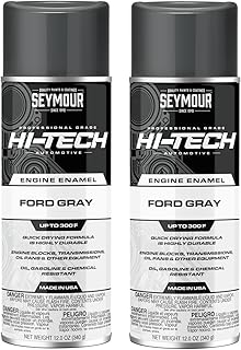 Hi-Tech EN-43 Engine Enamel Spray Paint – Ford Gray, 12 oz (2-Pack) | High-Temp, Durable Finish for Engines & Transmissions