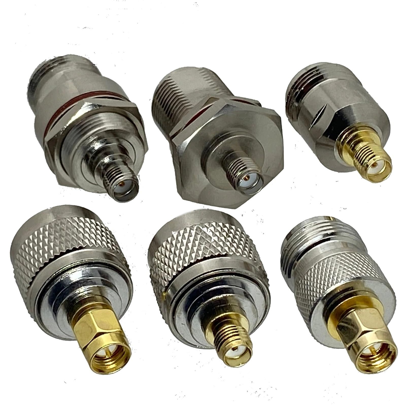 Connettore adattatore RF coassiale M16 for antenna radio, connettore maschio e femmina N a SMA, 1 pezzo(N F to SMA F)