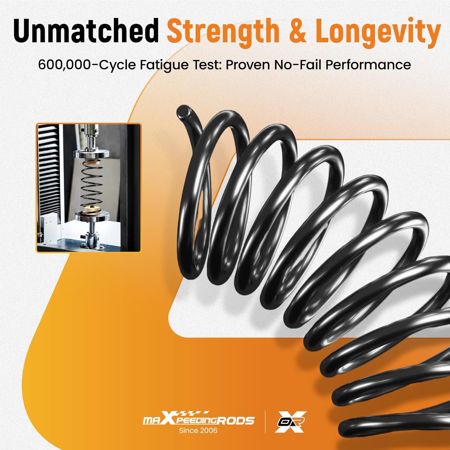 maXpeedingrods RA6165 3C0511115AD Coil Spring for Volkswagen Passat 2006-2019 Tiguan 2009-2018, 2Pc Rear Suspension Coil Spring Replacement Set