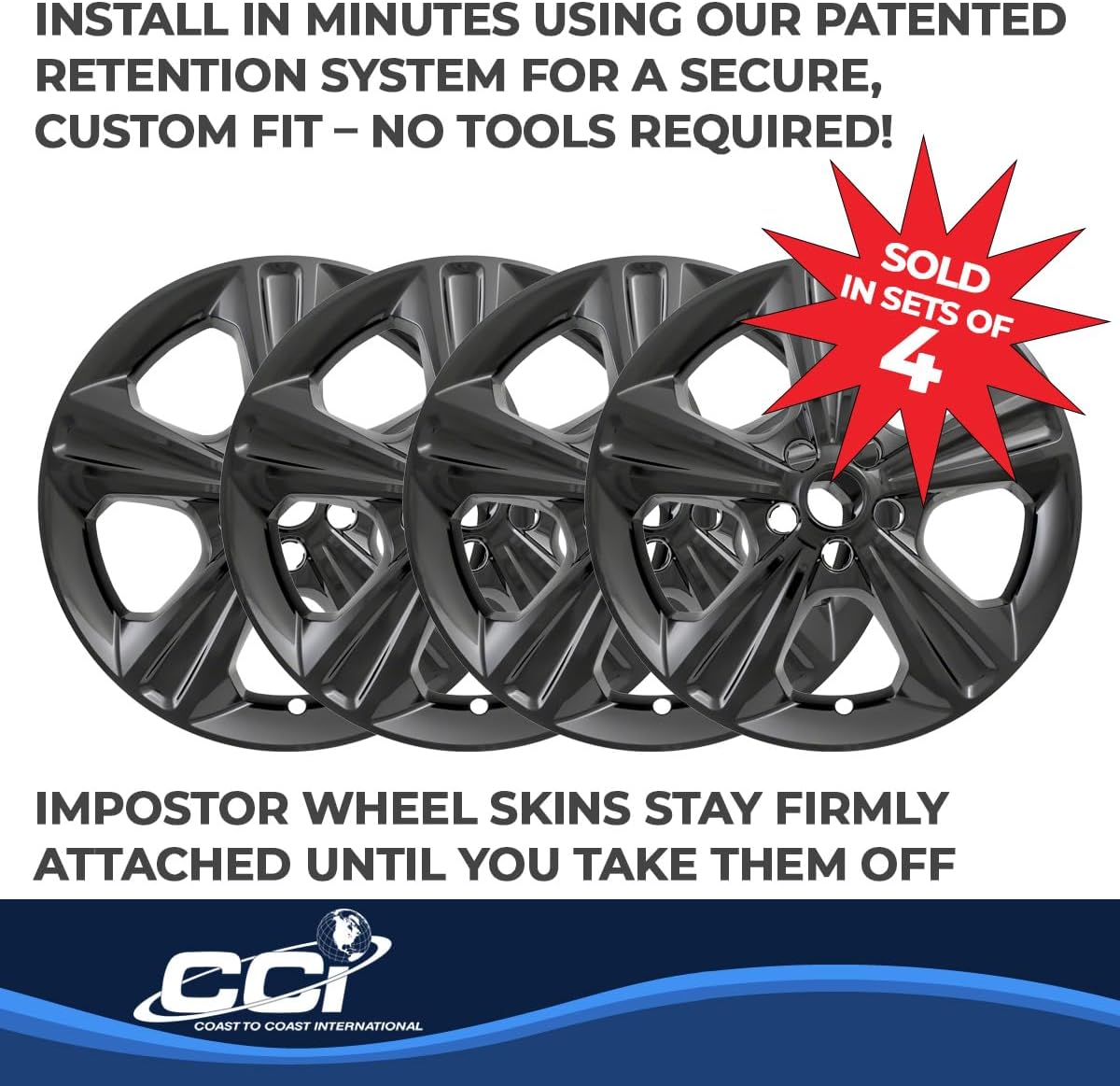 COAST2COAST IWCIMP371BLK Impostor Wheel Skin;13-16