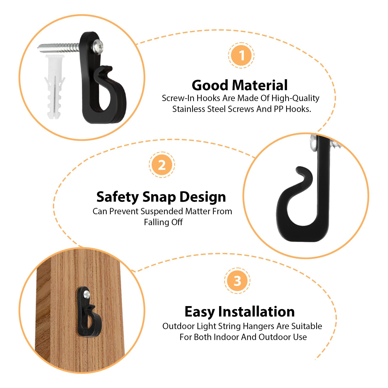 Q-Hanger Screw in Hooks 40 Pcs - Image 3