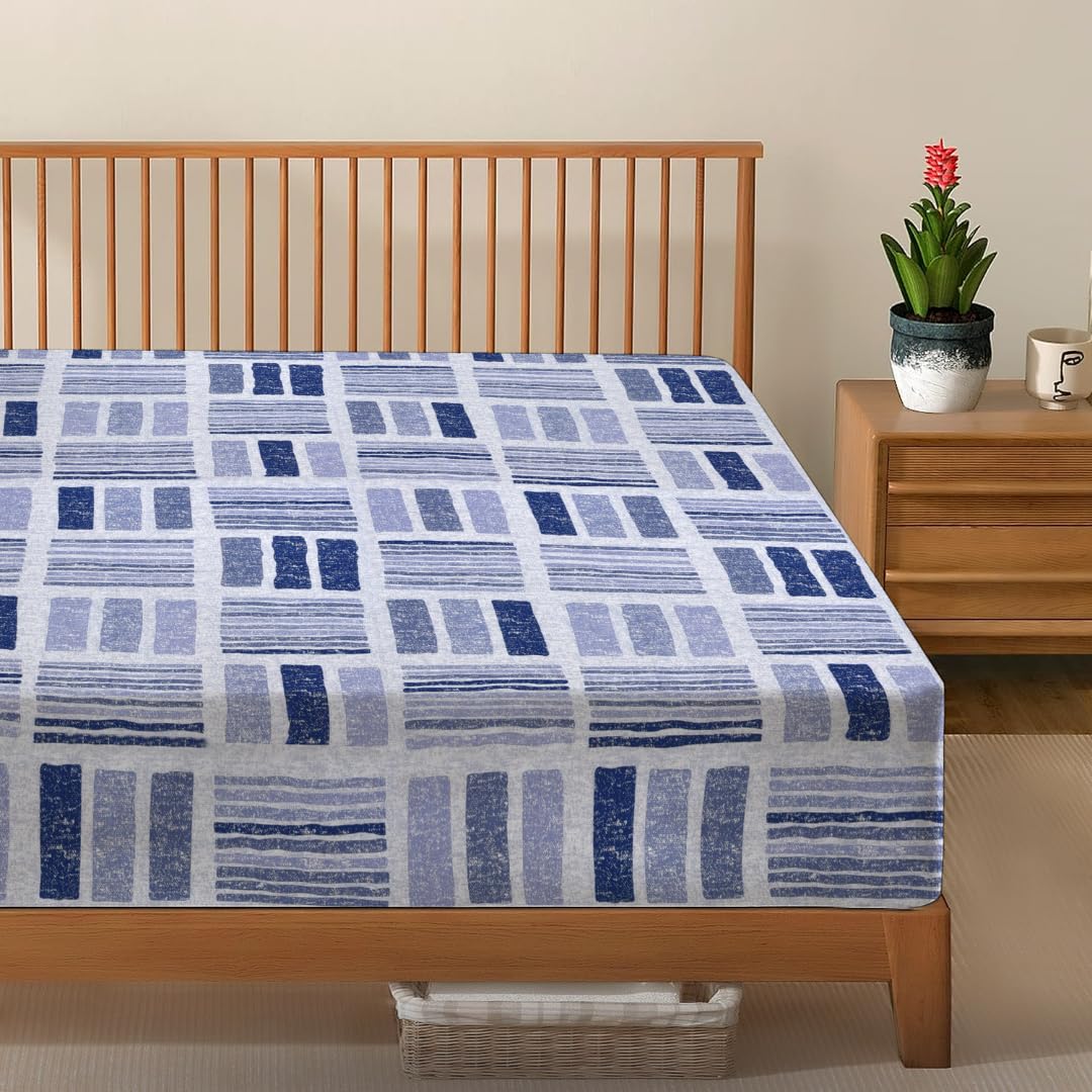 EverSoft Bedding 1PCS Floral Fitted Sheet Single Size Extra Deep 35cm Pocket Soft Breathable Printed Mattress Cover
