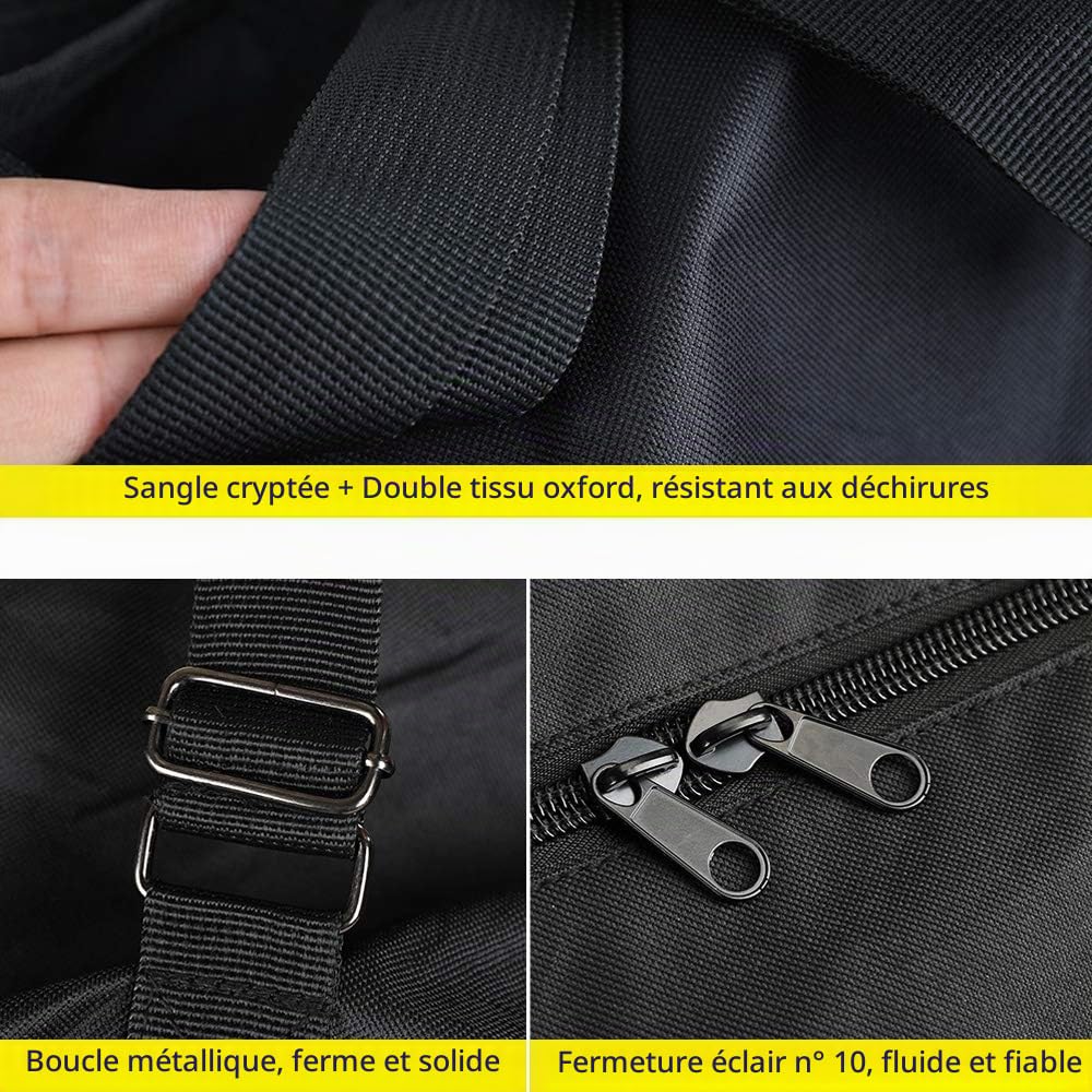 UBORSE Housse de Roue VTT Pliable 26 Pouces Étanche Sac de Transport Vélo Pliant Grand Imperméable Sac de Voyage pour VTT, Cyclisme,Voyage, Air, Train Noir