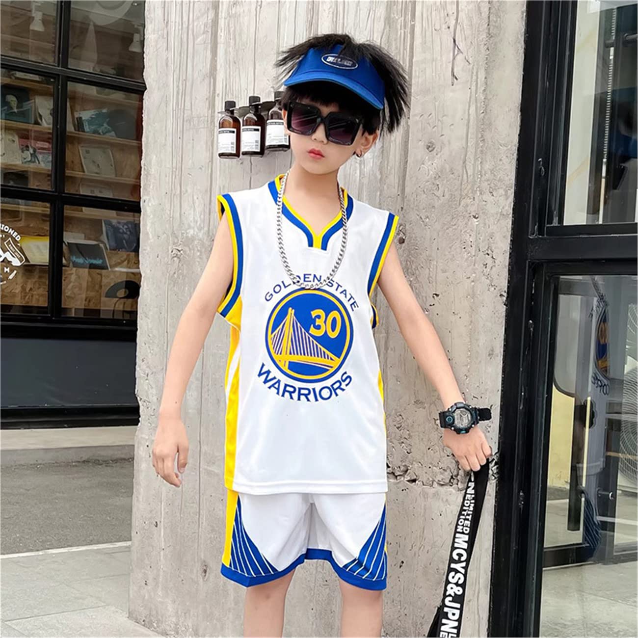 Ensemble de Basket-Ball pour Enfants 2 pièces,Ensemble de Basket-Ball Unisexe pour Enfants 2-16 Ans,Chemise de Basket-Ball pour Enfants