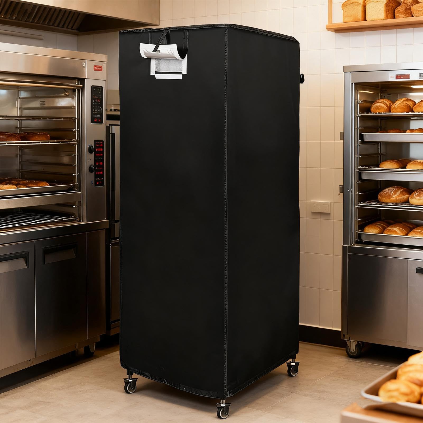 Copertura per rastrelliera, impermeabile, antipolvere, con cerniera, copertura per panini, per cucine di casa, autunno, estate, uso quotidiano, per interni ed esterni, ristorante, vacanze, feste di