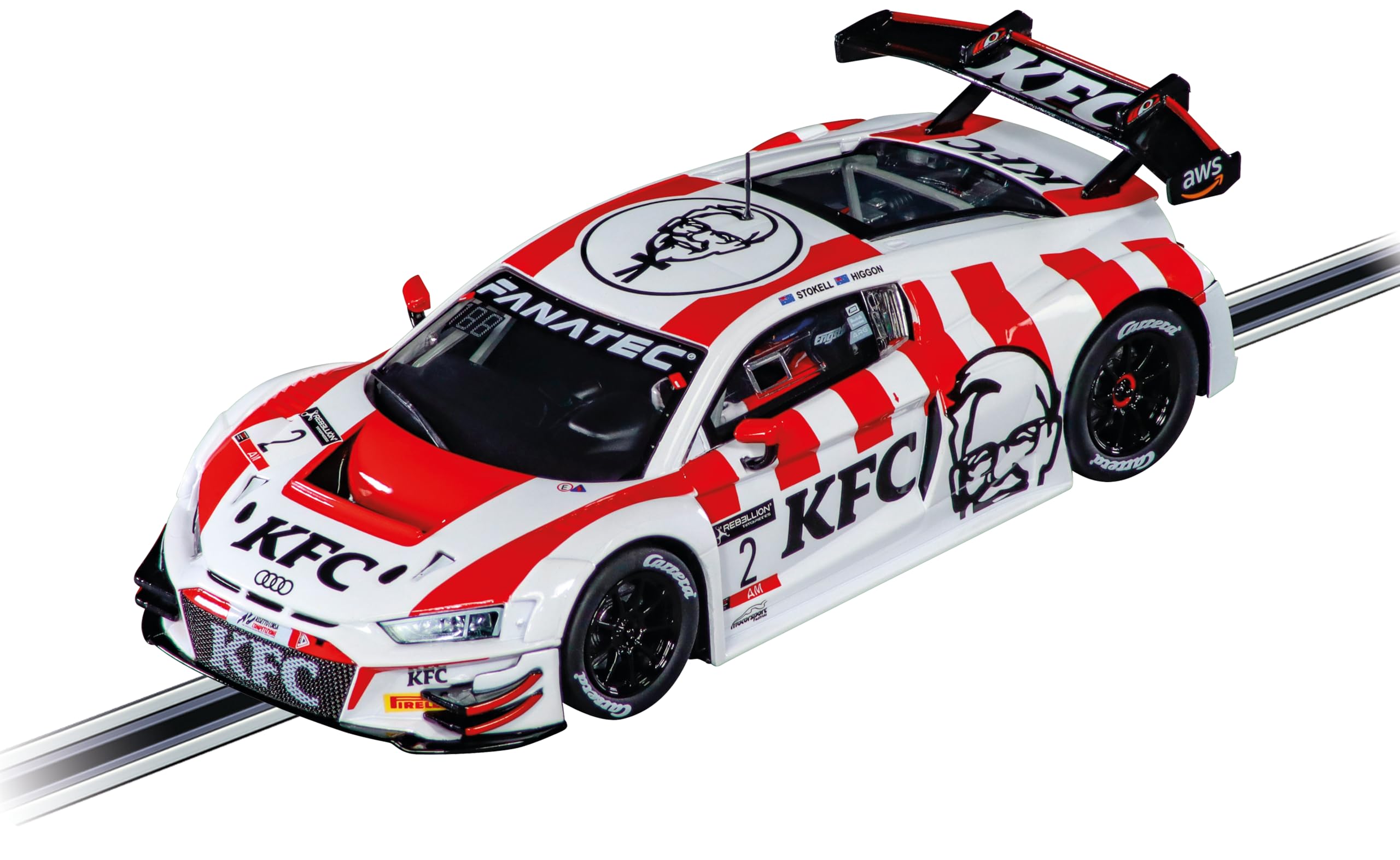 Carrera 27827 Audi R8 LMS GT3 evo II KFC Racing, No.2 1:32 Scale Evolution Analog Slot Car
