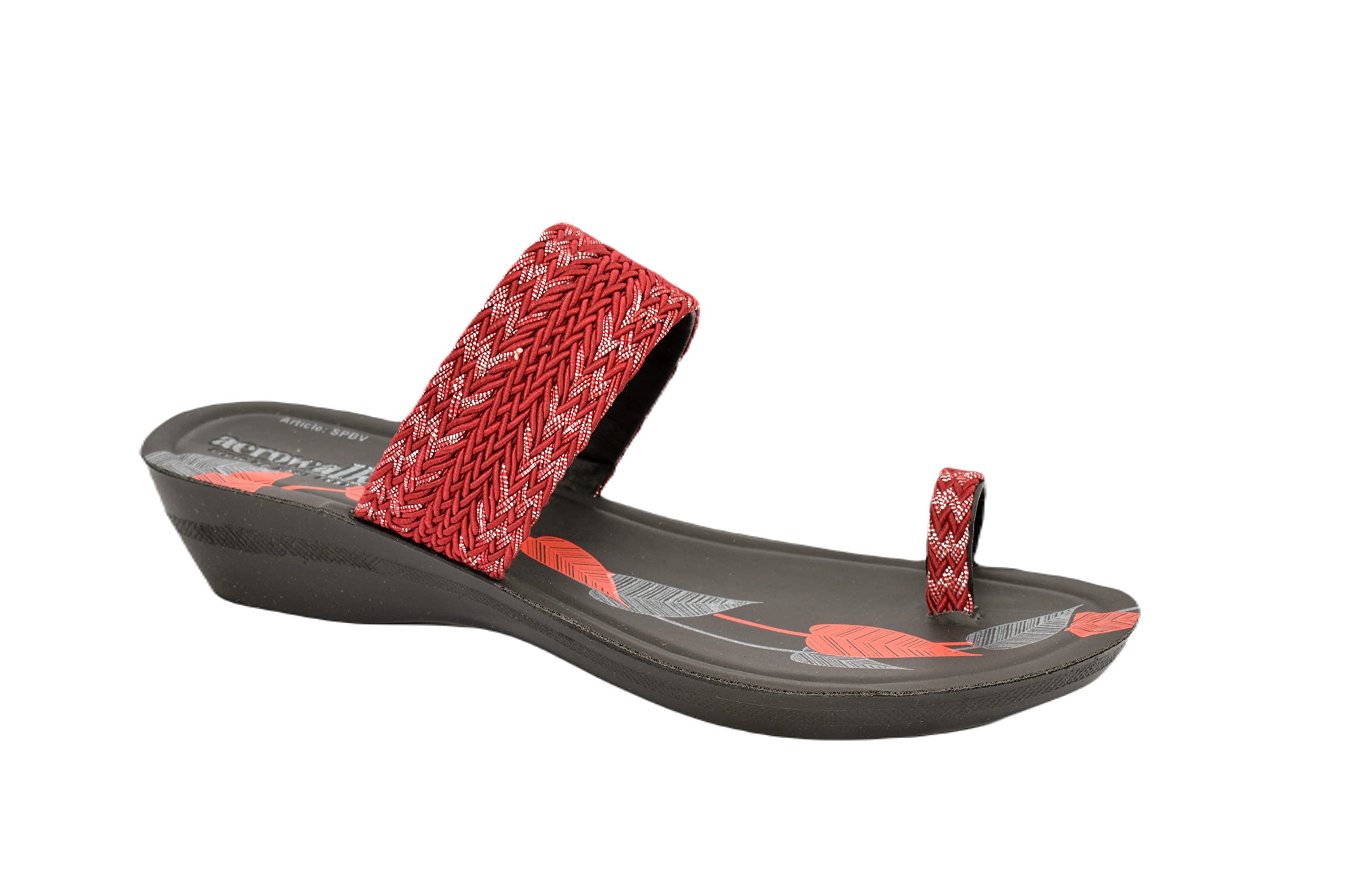 AEROWALK Stylish Fashion Sandal/Slipper for Women | Comfortable| Lightweight | Anti Skid | Casual Office Footwear (SPBV_MAROON_36) (B0BC4DL8RQ) Amazon Price History, Amazon Price Tracker