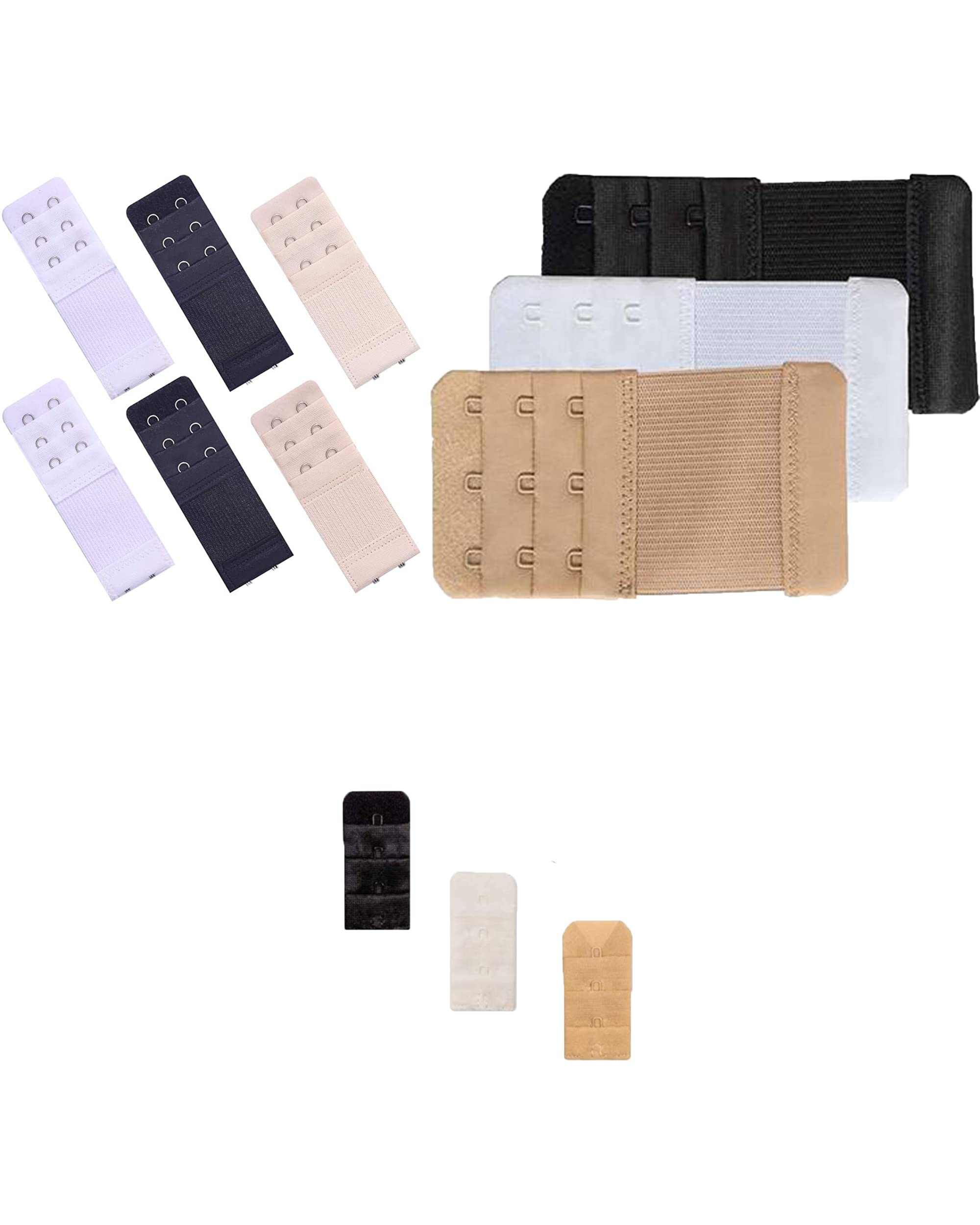 lerosey Bra Hook Extender-2 Hook - 3 Eye Save Your Bra Increase Band Length-Bra Extensions-Bra Extender Hook-Bra Hooks for Women-Bra Hook and Eye-Bra Hook Extender Combo-picture-36
