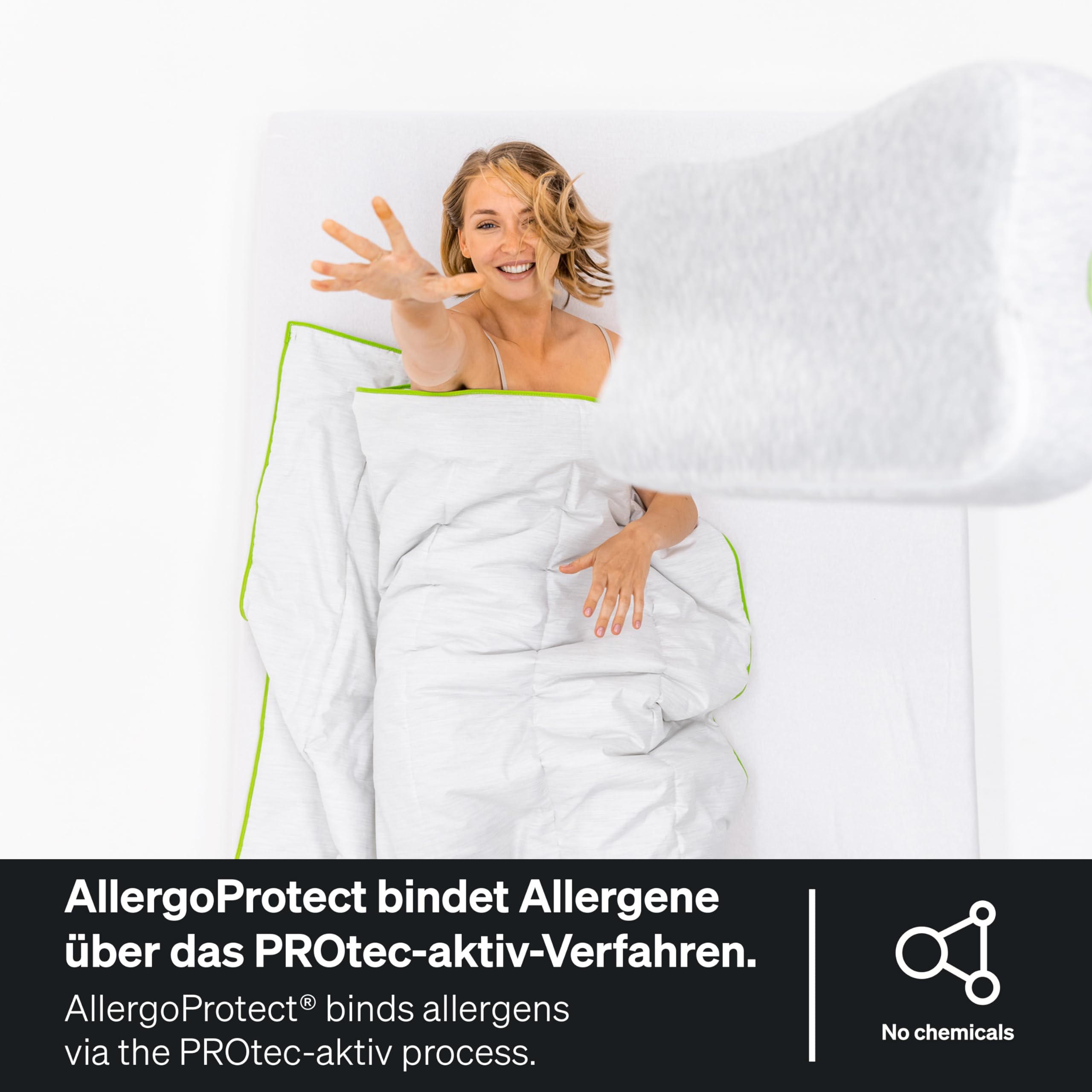 BLACKROLL® Pillow Case AllergoProtect - Housse d'oreiller pour Personnes allergiques pour Le Recovery Pillow - Parfait Contre Ton allergie à la poussière de Maison