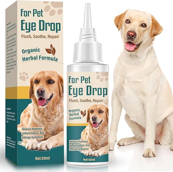 iFuntecky Dog Eye Drops, Gentle Eye Wash Drops for Dogs