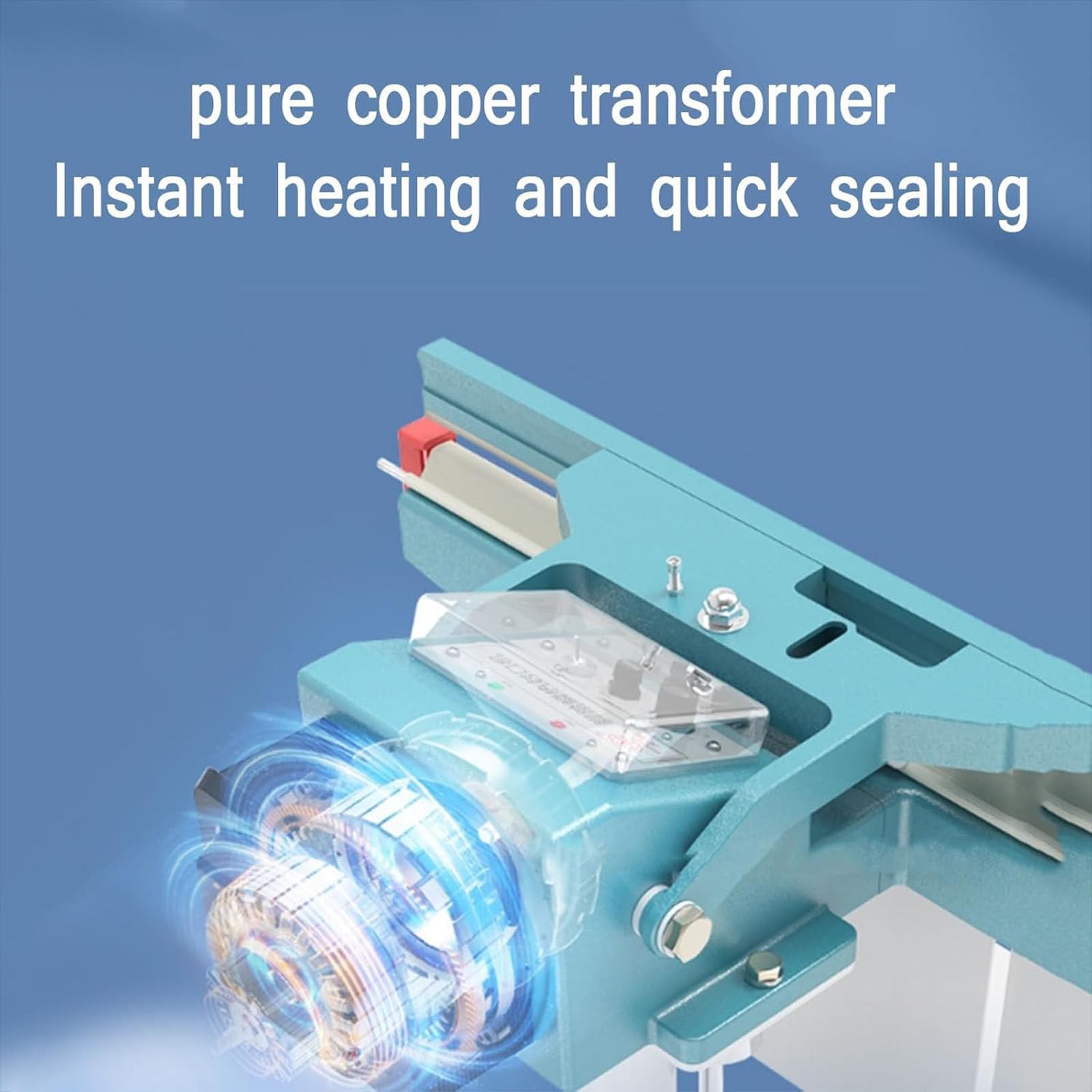 Machine à sceller à chaud avec pédale, scellant à impulsion pour sacs en Mylar, longueur d'étanchéité 350/450/650 mm, temps d'étanchéité 0,2 à 2 secondes, compatible avec sacs en plastique PE/PP