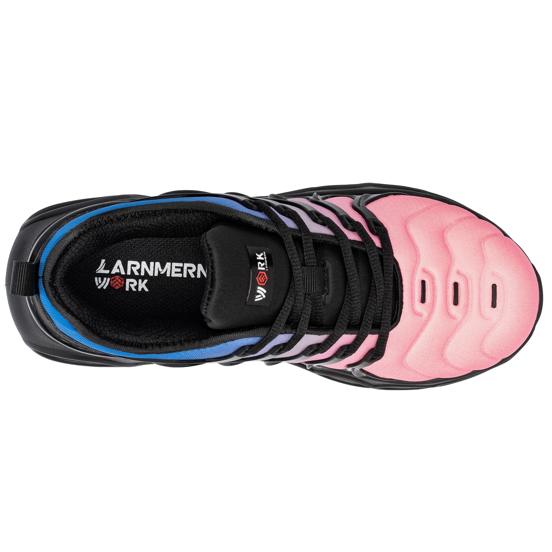 LARNMERN Chaussures de Sécurité Femme Légères Embout Acier Confort Mode Respirante Bleu Poudre 38 EU