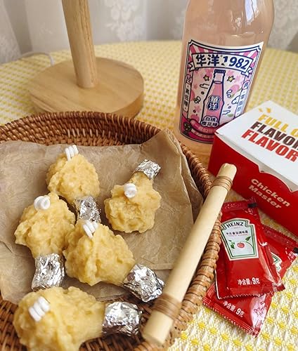 Miniatura 5 de Juego de velas perfumadas de cera de soja con forma de pollo frito para tus amantes