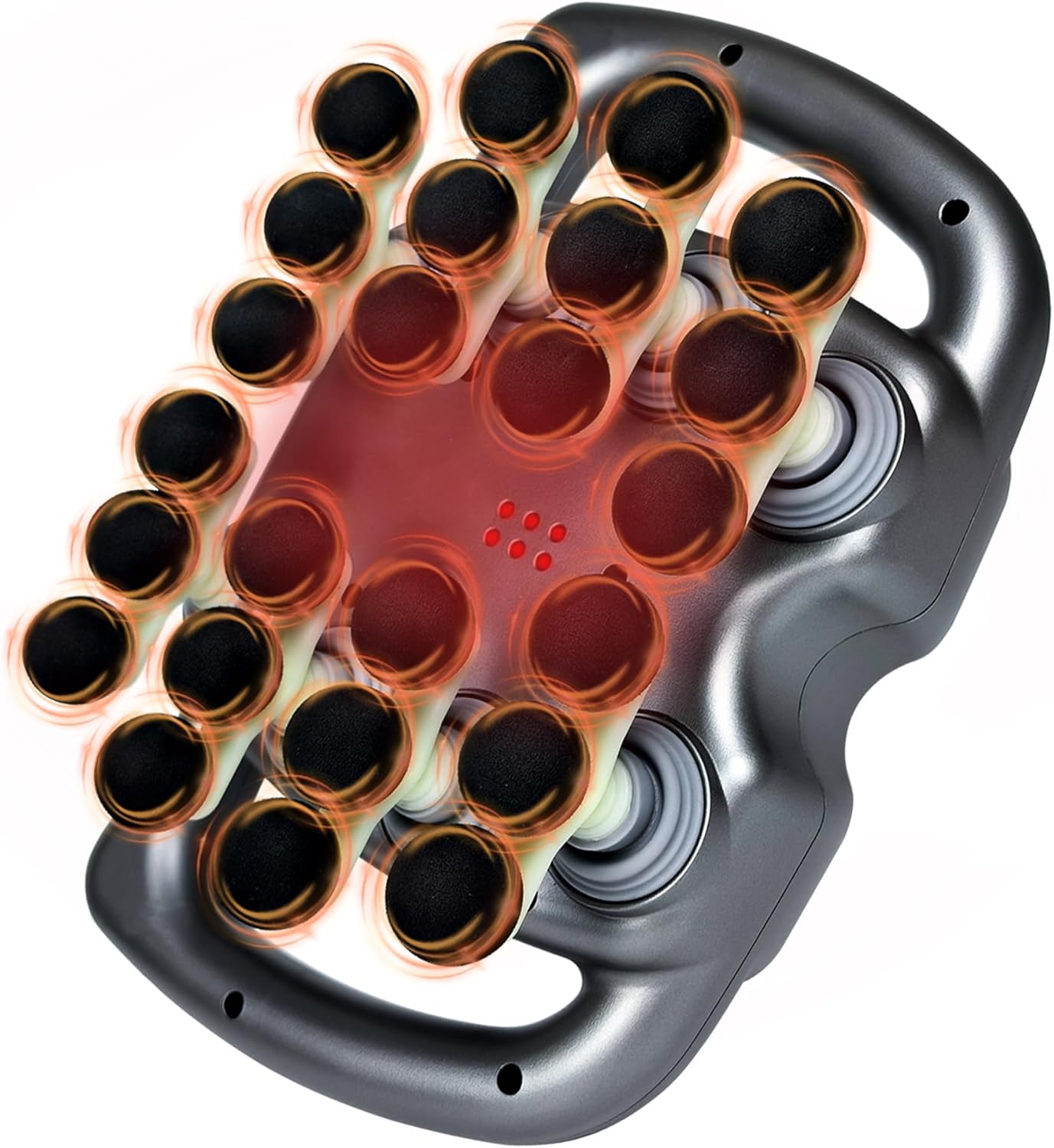 24 Head Massage Gun Set, Massage Gun Deep Tissue Portable with 9 Modes 99 Intensities, Red Light Massager for Legs, Waist, Neck, Back, Buttocks Muscles Pain Relief (Gray) 24 Head Massage Gun Set, Massage Gun Deep Tissue Portable with 9 Modes 99 Intensities, Red Light Massager for Legs, Waist, Neck, Back, Buttocks Muscles Pain Relief (Gray)