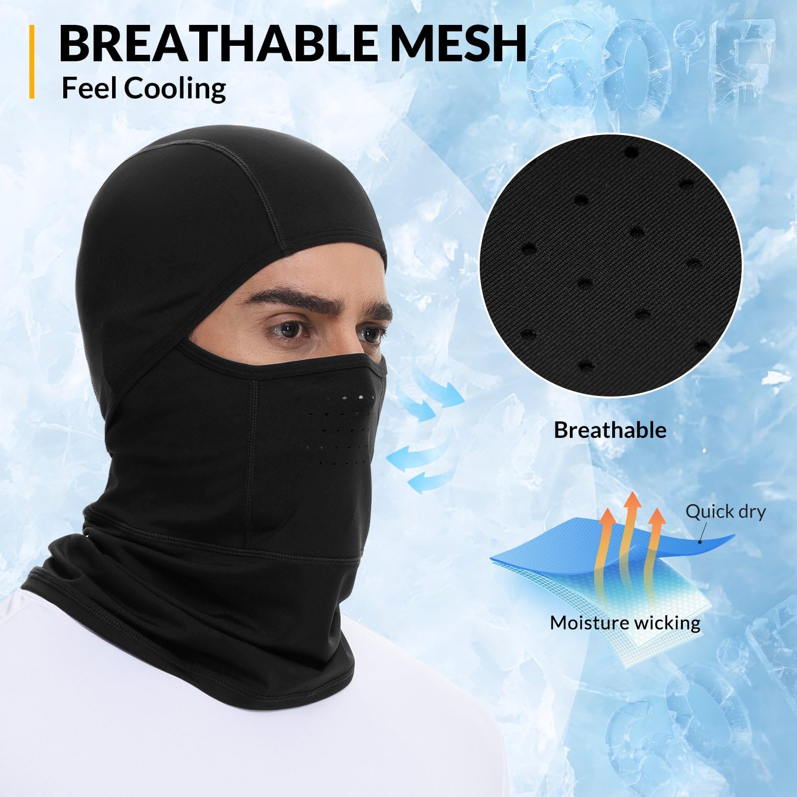 Motorcycle Balaclava Helmet Linings Multifunctiona... – Grandado 3 thumbnail image