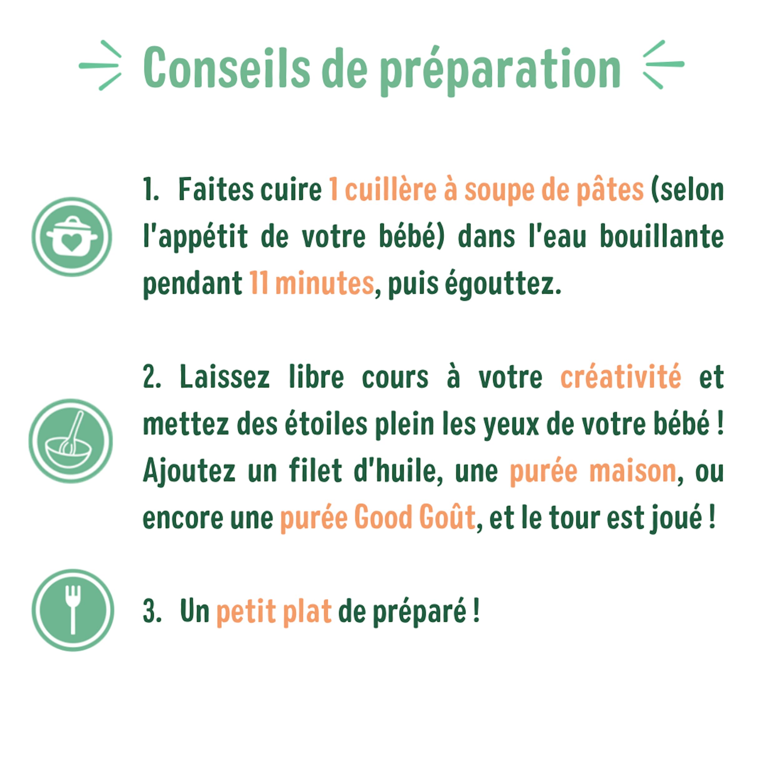 GOOD GOÛT - Petites Pâtes Étoiles Tricolores - Dès 8 Mois - Fondantes - Fabriquées En Italie - Cuisson 11 Min - 250g - 5