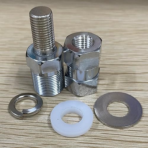 Miniatura 6 de HYS Soporte de espárrago SO-239 de alta resistencia, adaptador universal de radio CB/Jamón de acero inoxidable con 3/8-24 hilos (UNF), fácil