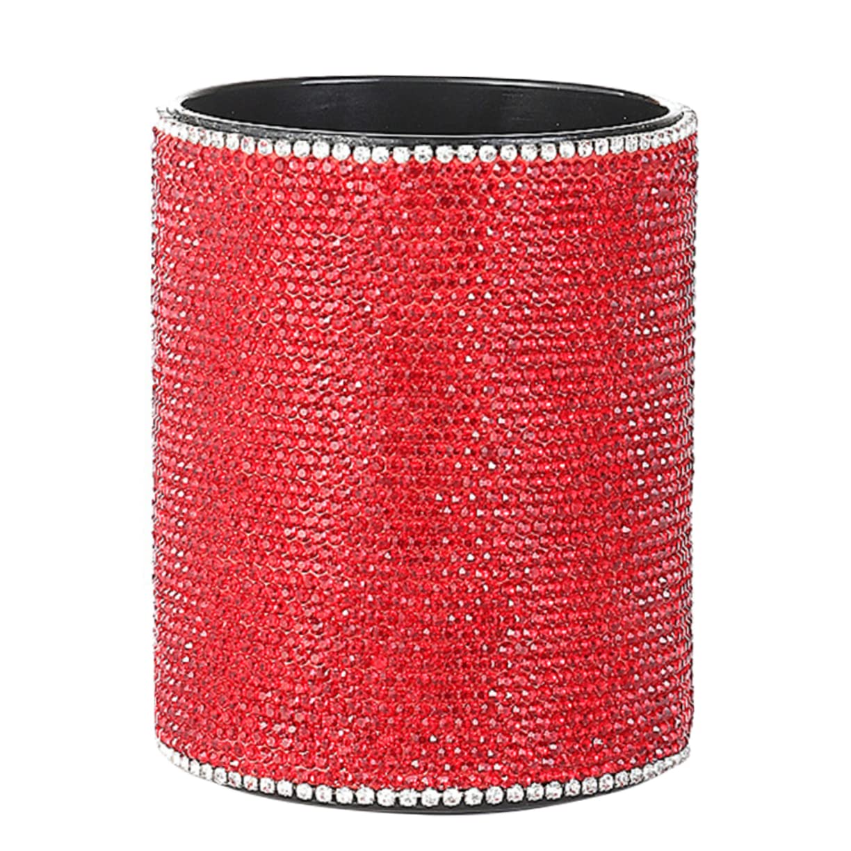 Portalápices de Escritorio Rojo Gemas de Imitación para Guardar Bolígrafos