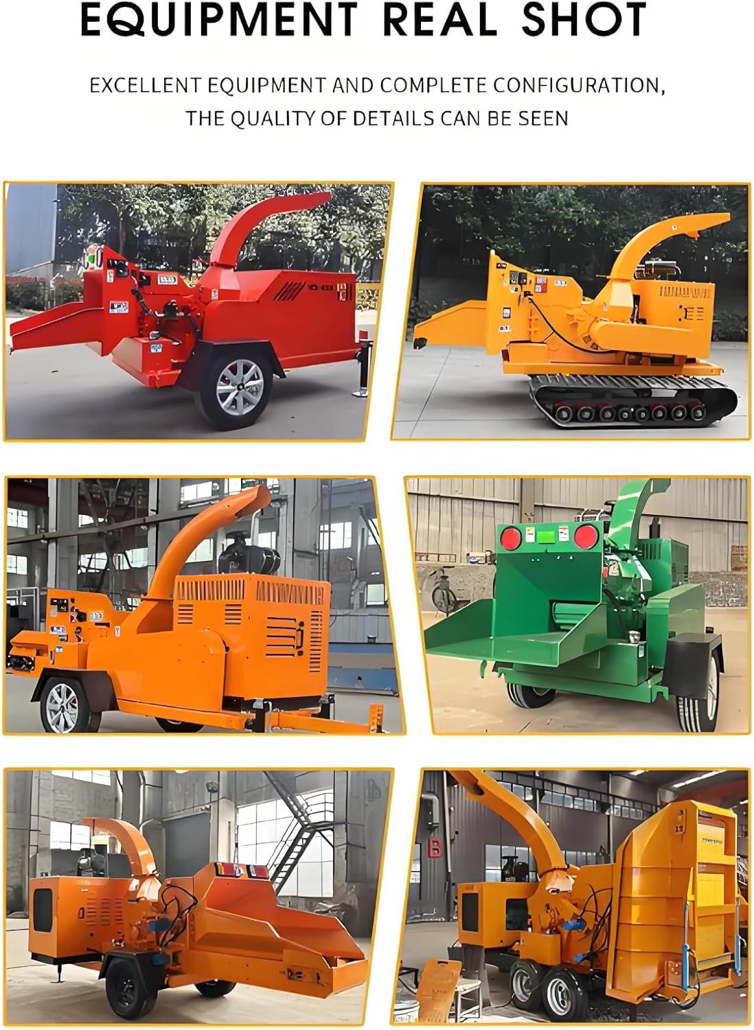 Forestry Mulcher for Tractor Attachment, Wood Chipper Shredder, Heavy Duty 6 Inch Wood Chipper for Rural Landscaping, Branch Chipping & Property Upkeep