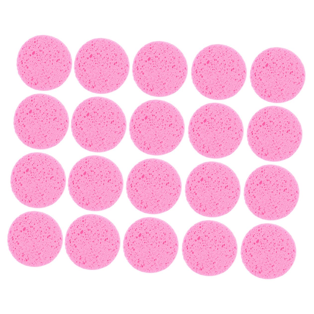 POPETPOP 100pezzi Spugne Per La Pulizia Del Viso Pad Rotondi Riutilizzabili Per Rimuovere Trucco e Detergente Perfetti Per Viaggi e Uso Quotidiano