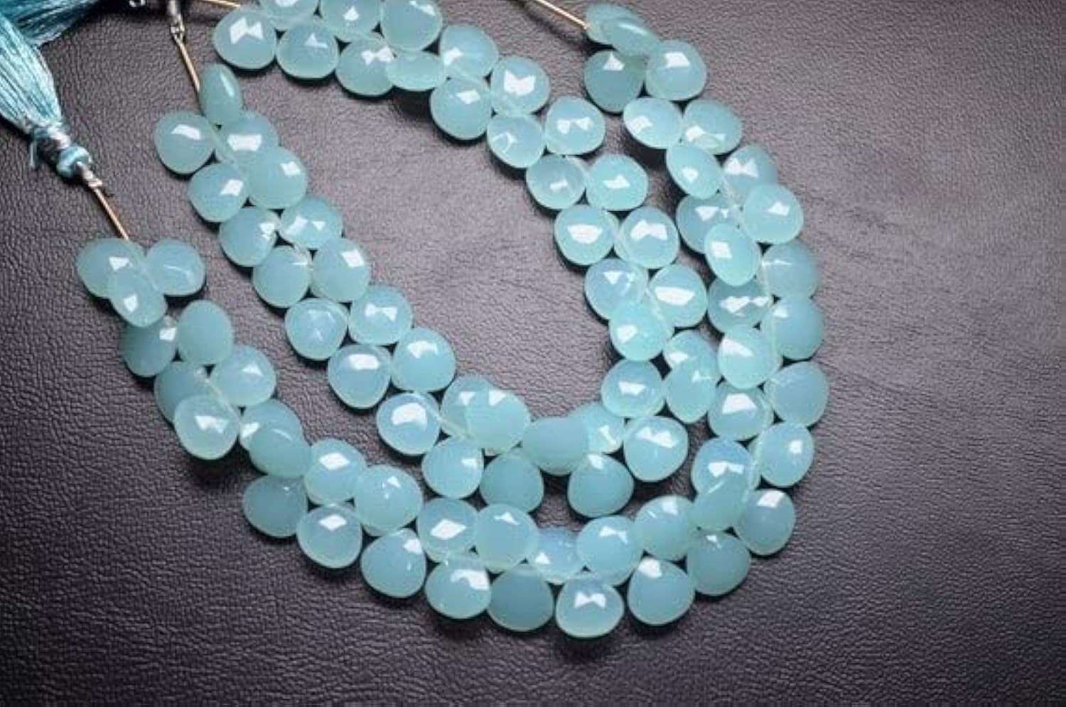 Calcédoine aqua blue véritable pour éviter les fausses pierres