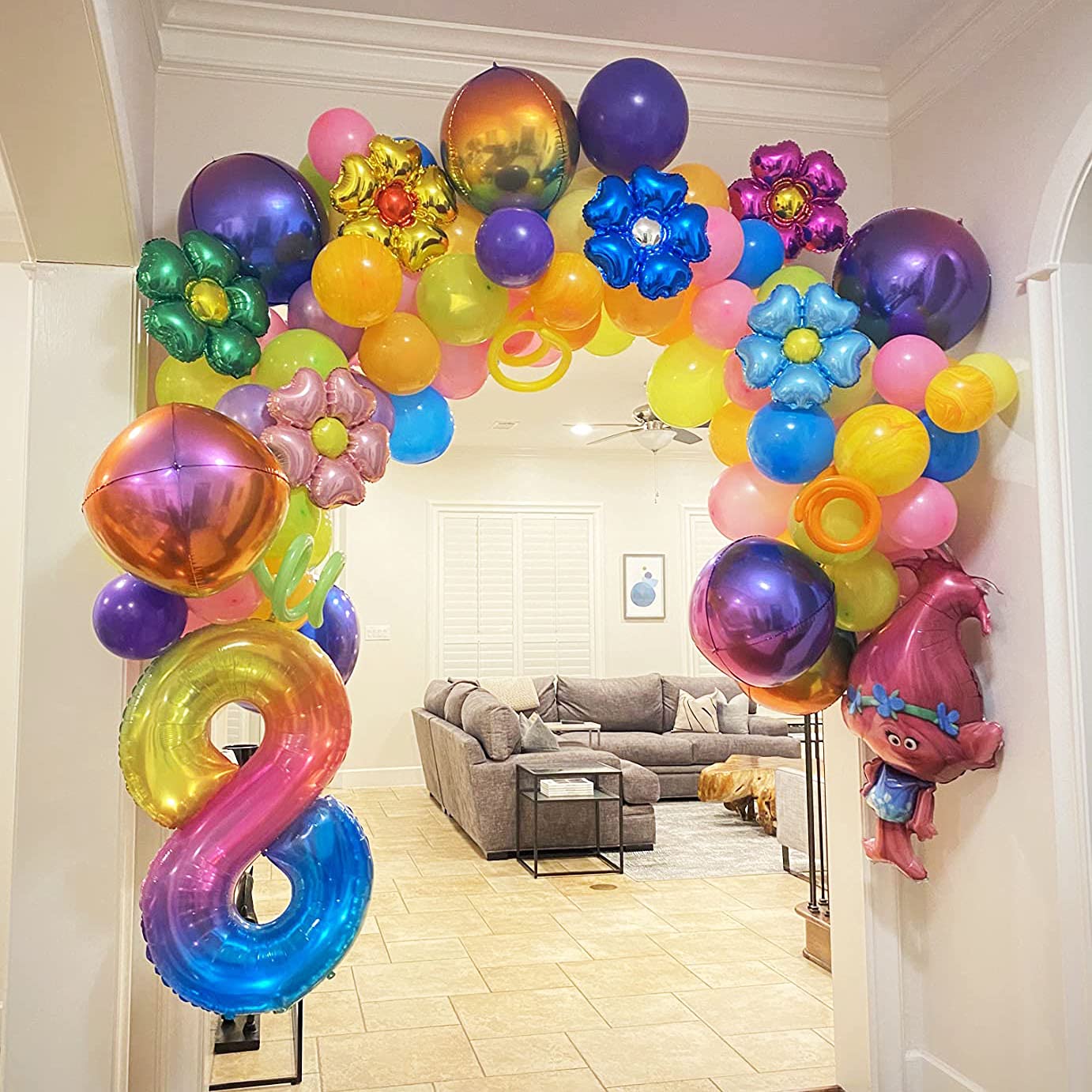 Red 0 balloon 40 Inch Giant Helium Foil Number 0 to 9 Red Balloon Birthday Wedding Party Digital Decorations (Number 0) — view 456