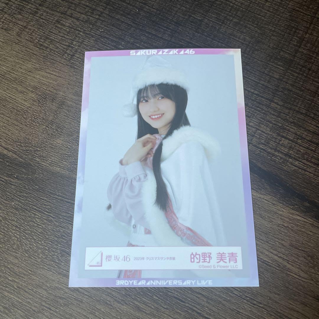 Amazon.co.jp: 櫻坂46 的野美青 生写真 2023クリスマスサンタ衣装