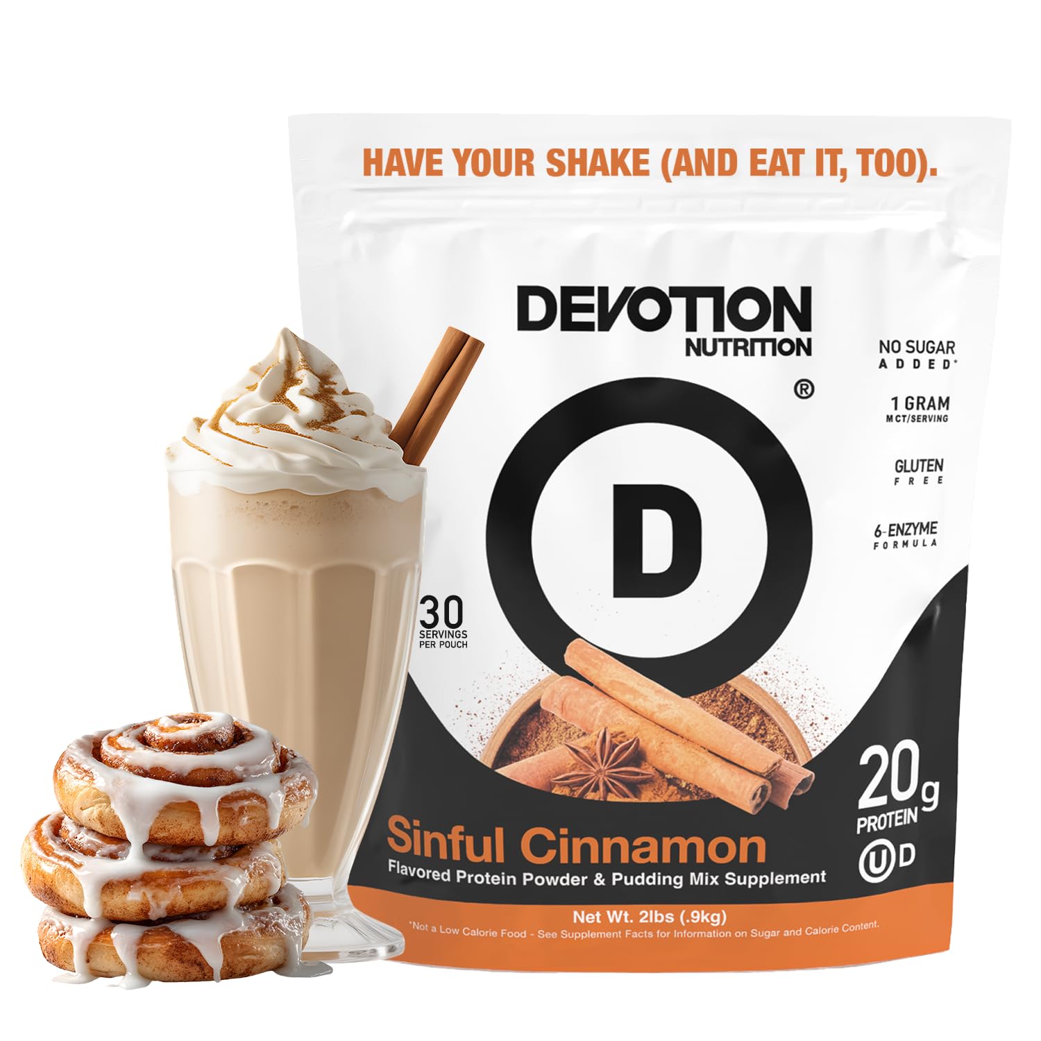 Amazon.com: Devotion Nutrition Sinful Cinnamon Protein Powder for