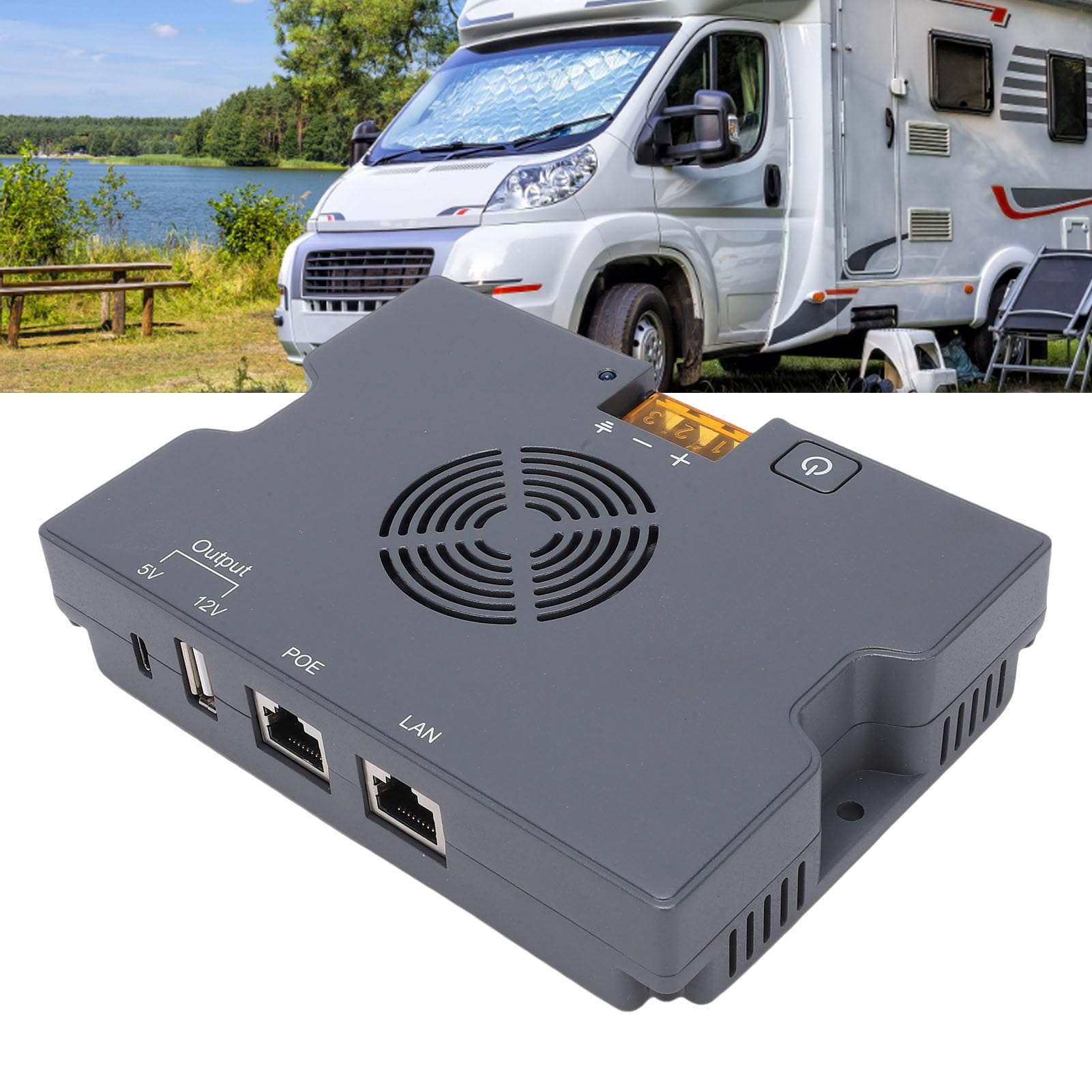 Iniettore PoE da 350 W con Ampia compatibilità e Design Duraturo per Dishy di Terza Generazione - Adattatore Power Over Ethernet per Aziende, con Interfacce USB A Tipo C