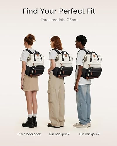 Miniatura 5 de LOVEVOOK - Mochila para laptop para mujer, mochila de trabajo de 17 pulgadas, con puerto USB, bolso de mano grande para doctoras, enfermeras y