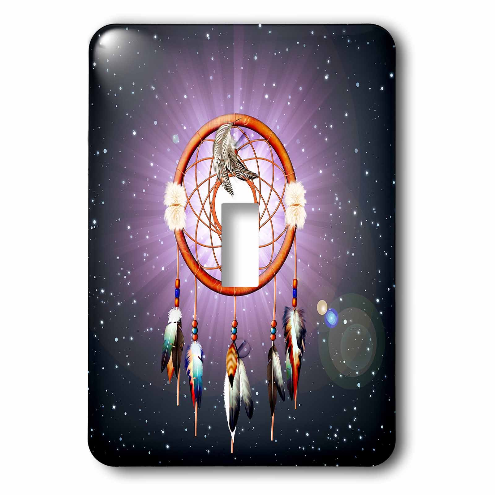 Plaque de finition cache interrupteur 3dRose motif onirique