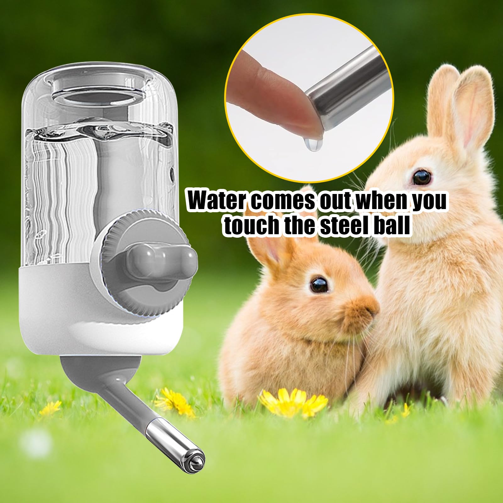 Snapklik.com : 30 OZ Water Bottle For Rabbit,No Drip Rabbit Water ...