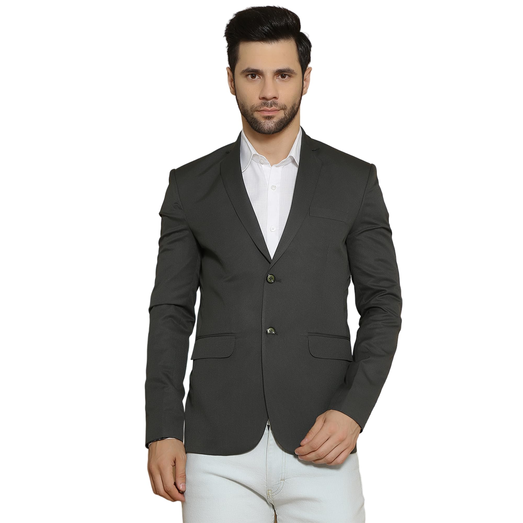 wintage Poly Viscose Solid Blazer-picture-22