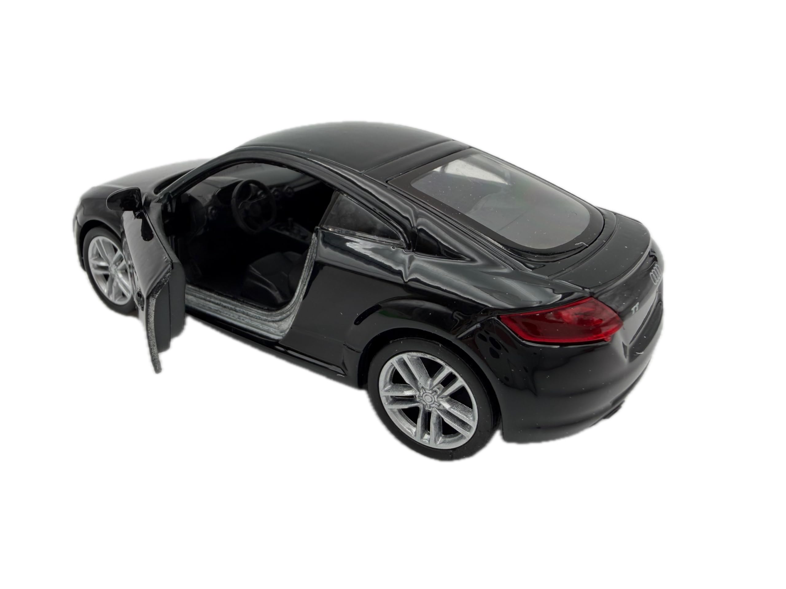 DROMADER Audi TT Coupé 2014, modèle réduit 1:39, Noir - Modèle de Collection détaillé Welly | Véhicule Miniature