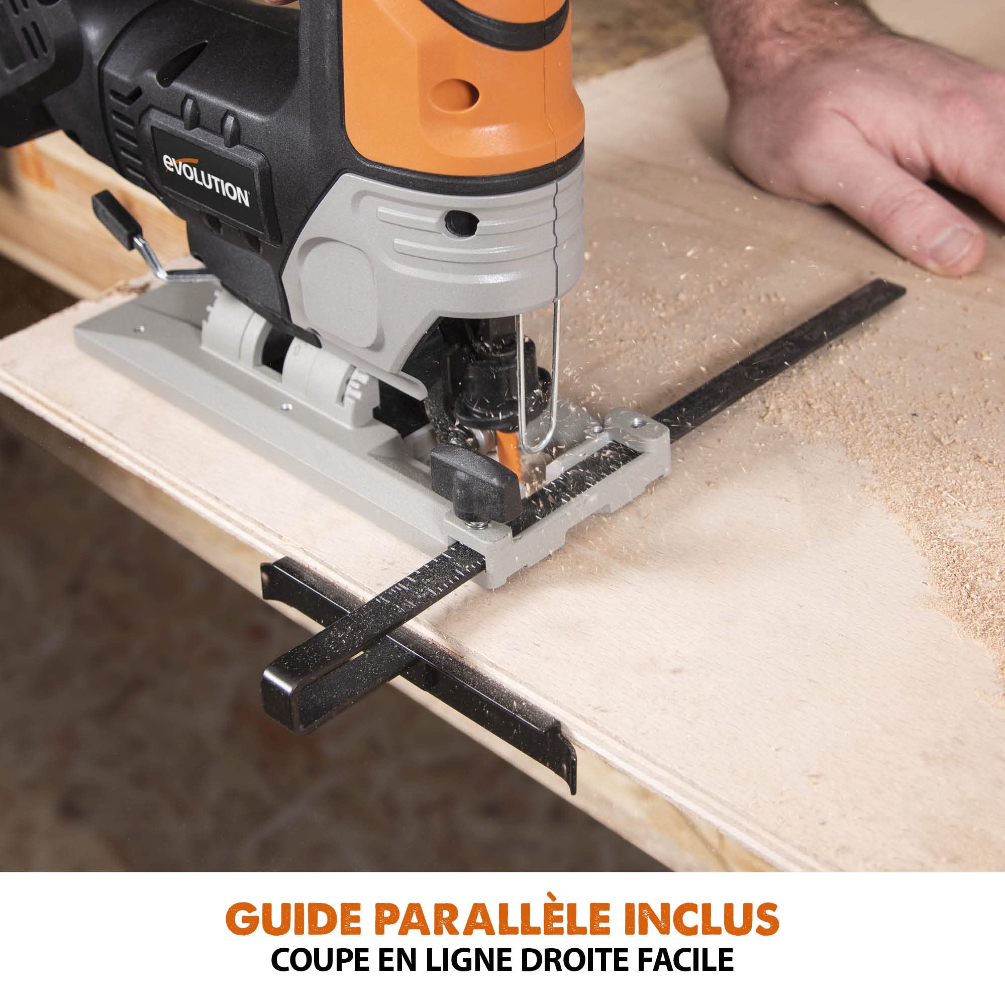 Evolution Scie sauteuse sans fil R90JGS-Li Evolution Power Tools. Comprend 5 lames polyvalentes