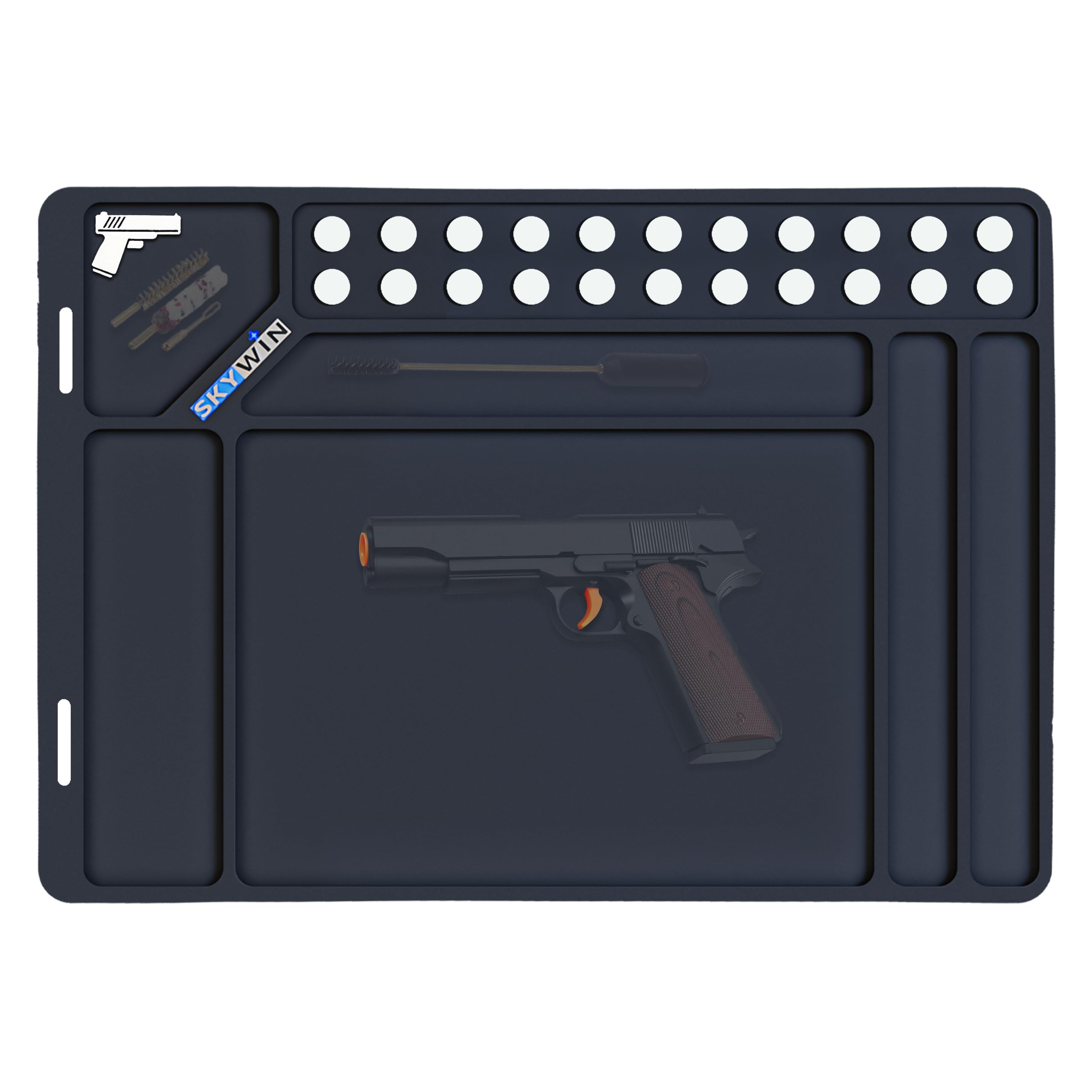 Skywin Cleaning Mat - Anti-Slip Shooting Mat for Gun Cleaning Mat, Magnetic Mat, Rubber Mat Repair Workbench Mat for Gun Mats Cleaning — Amazon image 8