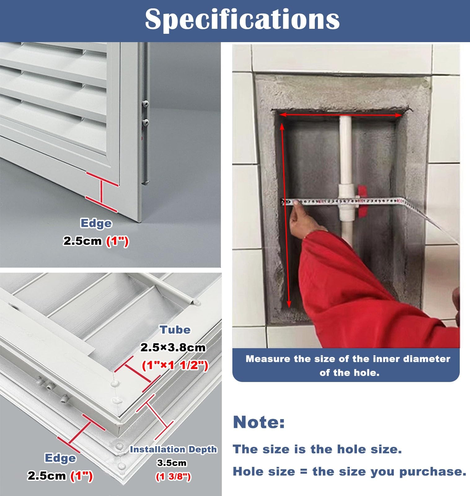 Porta di accesso con feritoie, pannello da parete con chiusura magnetica, per soffitte e interni, copertura resistente per un facile accesso e una migliore ventilazione