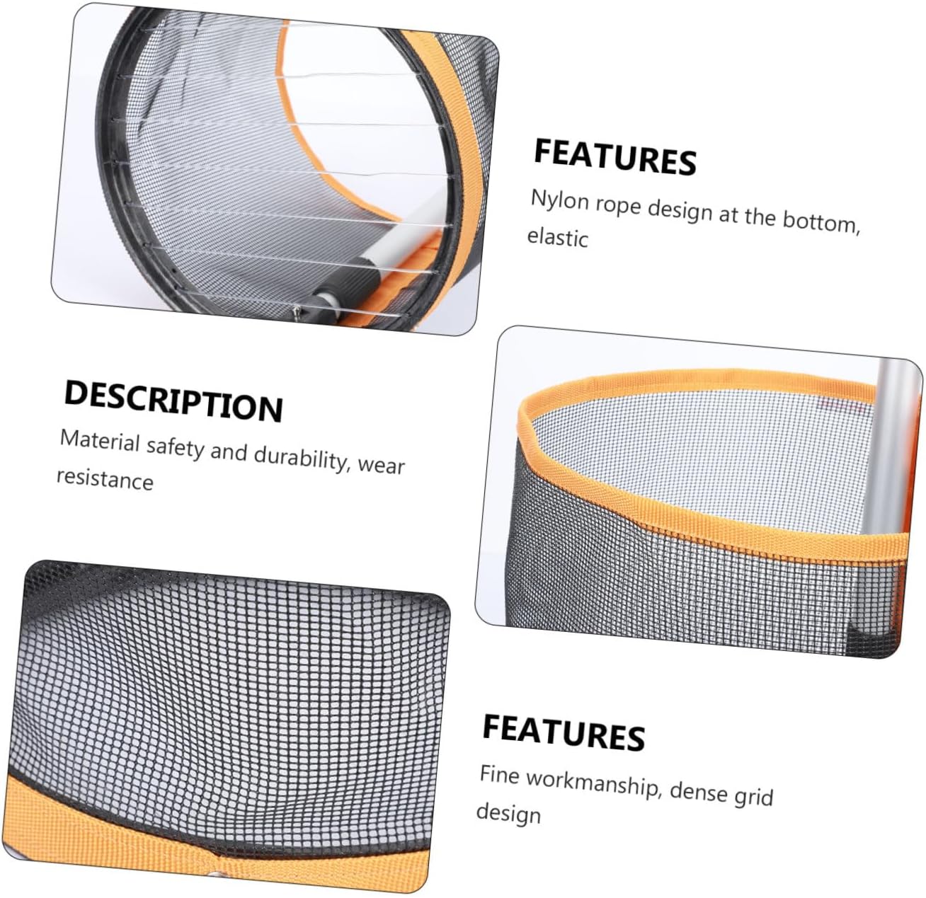 1pc Adjustable Telescopic Pingpong Ball Picker with Durable Nylon Net Large Capacity Collecting Tool for Effortless Table Tennis Ball Retrieval and Organization