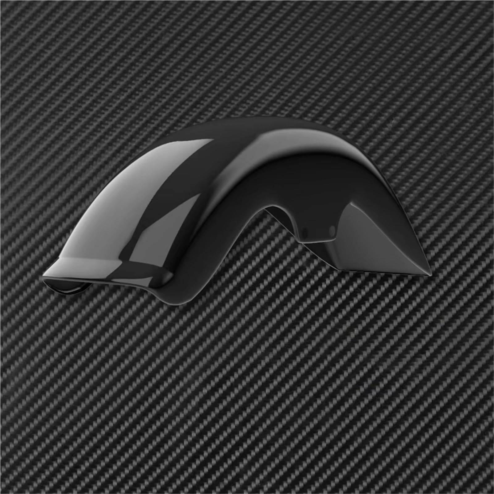 Guardabarros Softail 2006-2017 delantero de plástico negro para moto FLSTF 1450 7