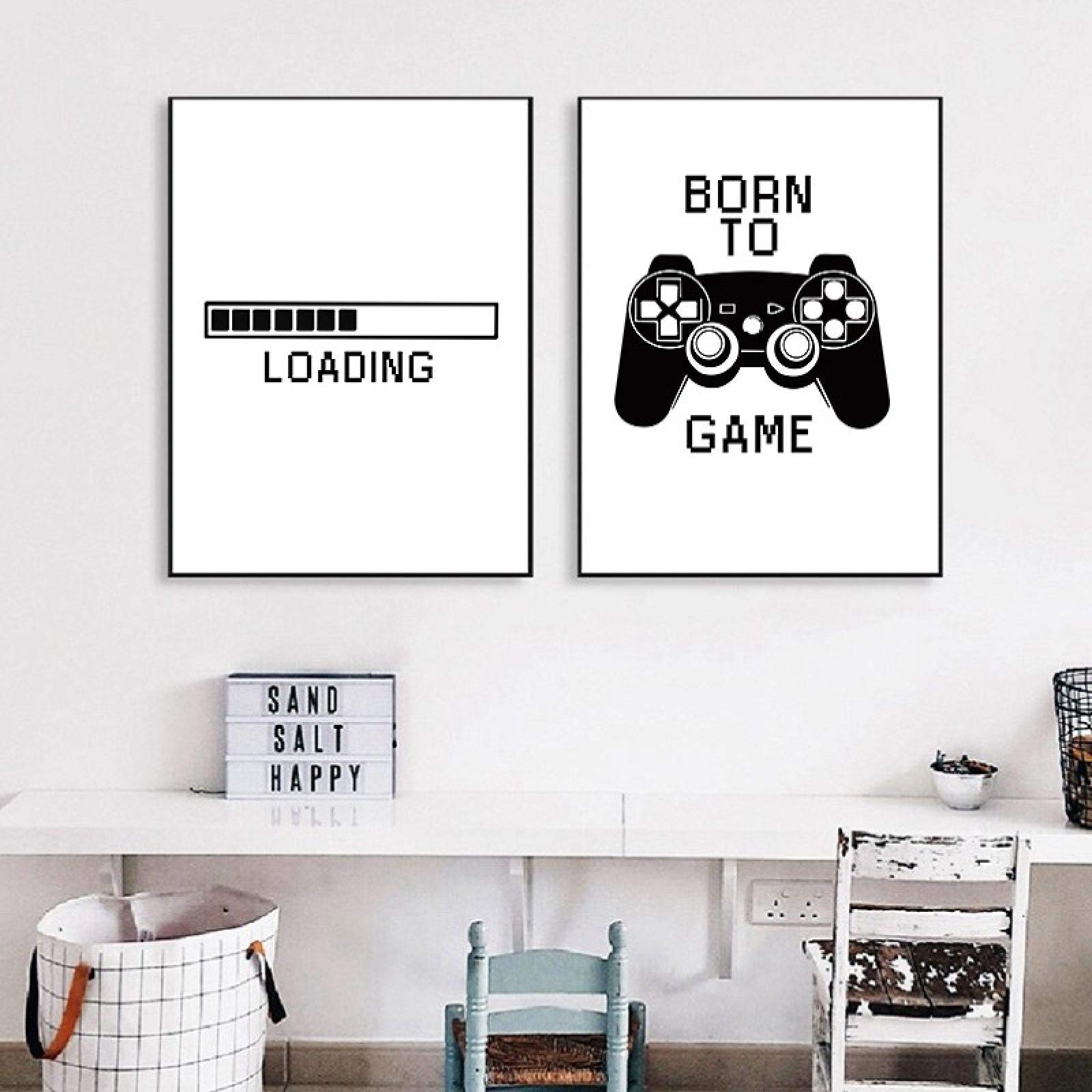 Kinderkamer Game Poster Playstation Gamer Canvas Schilderij Jongen Slaapkamer Decor Moderne Mode Muur Poster Gameing Room Decor 65x43cmx3pcs Frameloos