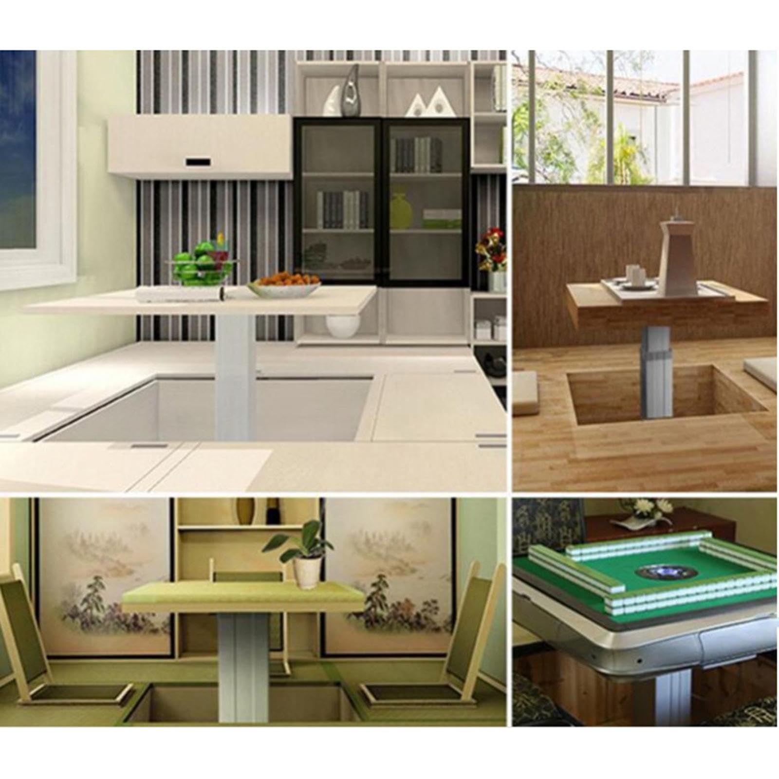 Tavolo elevatore idraulico versatile – Tavolo regolabile in altezza per uso interno, piattaforma di sollevamento automatica con funzione impareggiabile, ideale per pranzi e worpaces.
