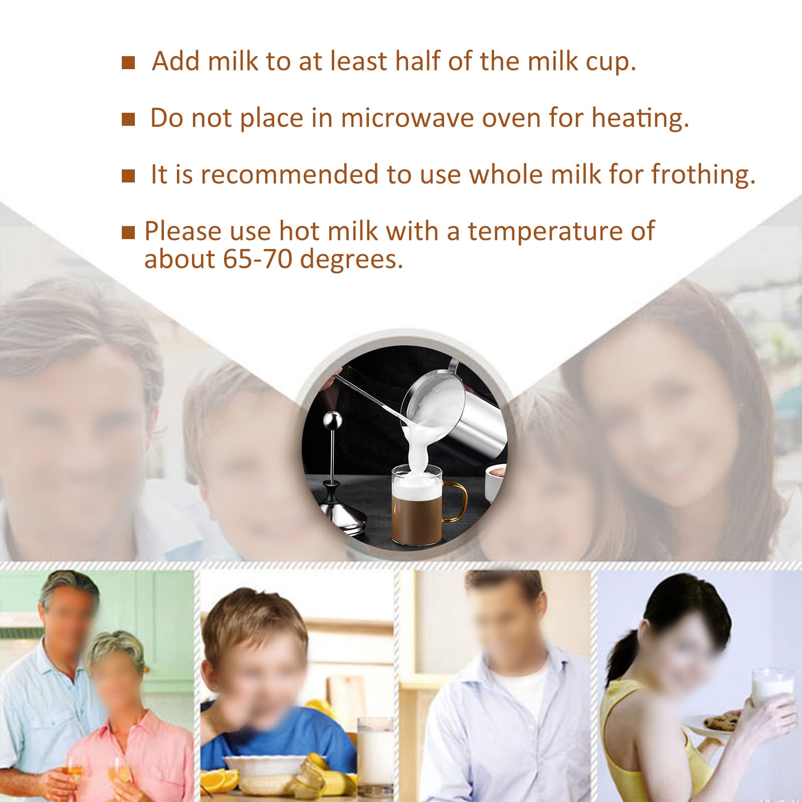 Manuelle Milchschaum, 800ml Edelstahl Milk Frother, Milchaufschäumer Manueller, mit Doppeltem Sieb und Speziellem Drückmechanismus für Milch Cappuccino, Kaffee, Latte, Heiße Schokolade