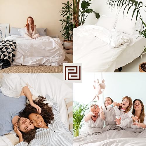 Miniatura 7 de Perú PimaJuego de sábana de cama de 285hilos100 % algodón peruano PimaDe percal