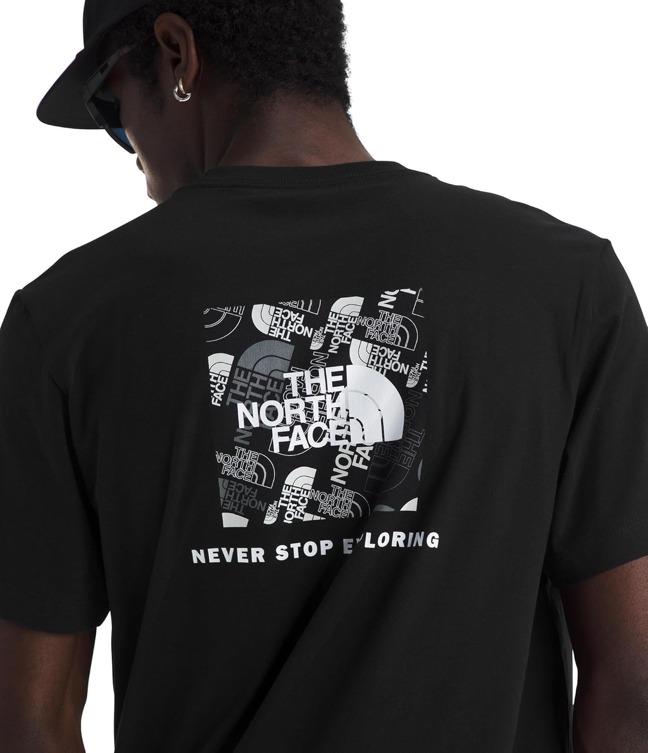 The North FACE Mens Evolution Box Toss Fill Short Sleeve Tee | Branded T-Shirt with Set in Sleeves - Image 2