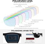 Lunettes de soleil polarisées MEETSUN pour hommes et femmes, sport, pêche, conduite, protection UV400